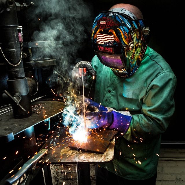 Welding and turning