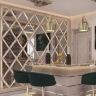 The interior decoration of the decorative rain-embroidered mirror in Urmia