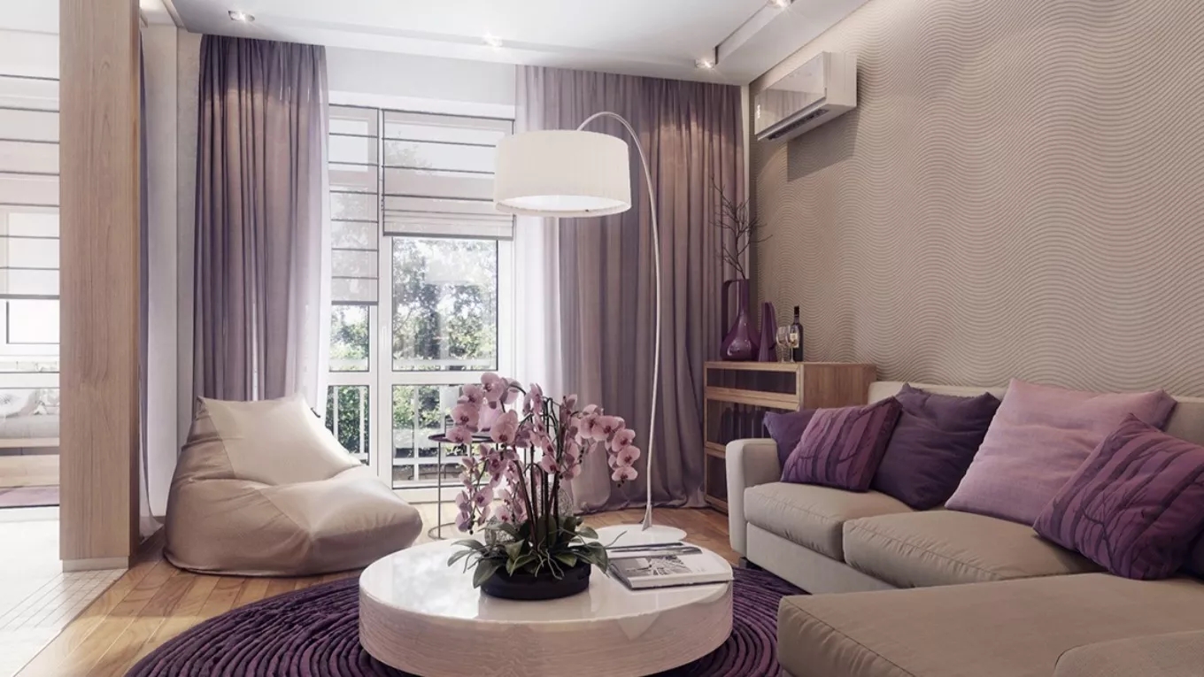 The psychology of purple color in interior decoration and its complementary colors