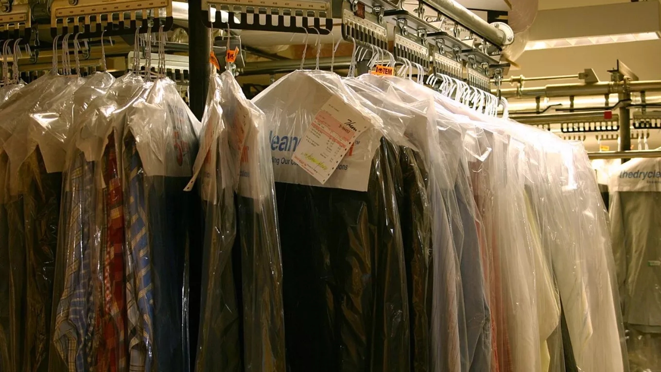 What is the difference between dry cleaning and ironing?