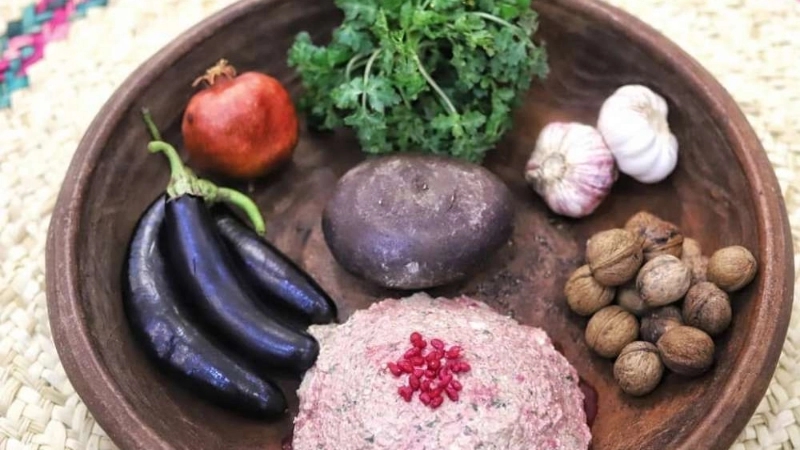 Different flavors on a colorful table