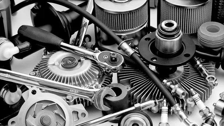 How many categories are there in the list of car spare parts?