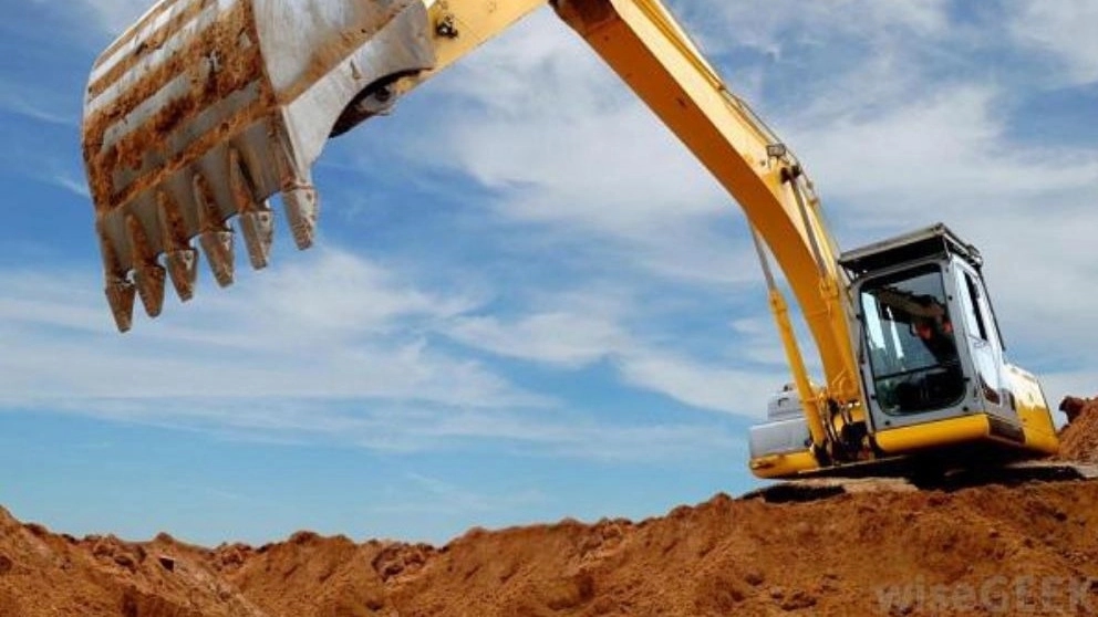 Excavation stages of the building