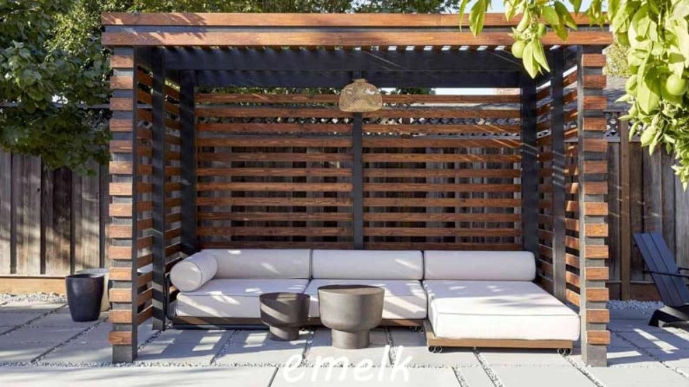 Types of pavilions in different designs
