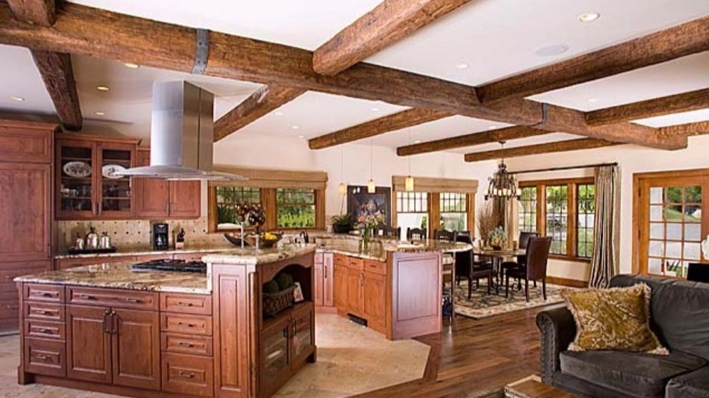 The use of natural wood in interior decoration and building