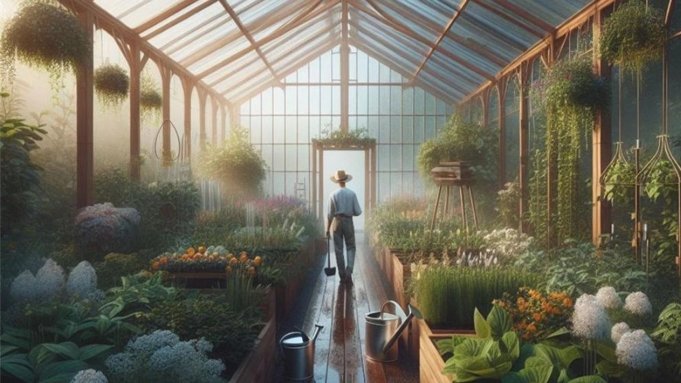 Bagheri modern greenhouse in Isfahan