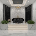 Ceramics and slabs of masters, implementation of adhesive tiles between cabinets and grout in Golpayegan