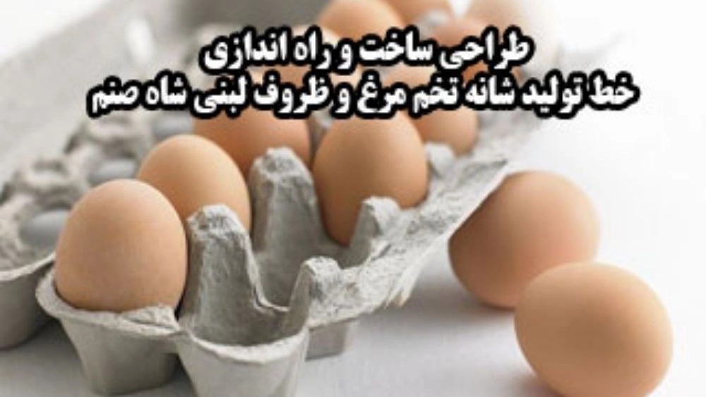 Shah Sanam dairy containers, design, construction and operation of egg comb production line in Karaj