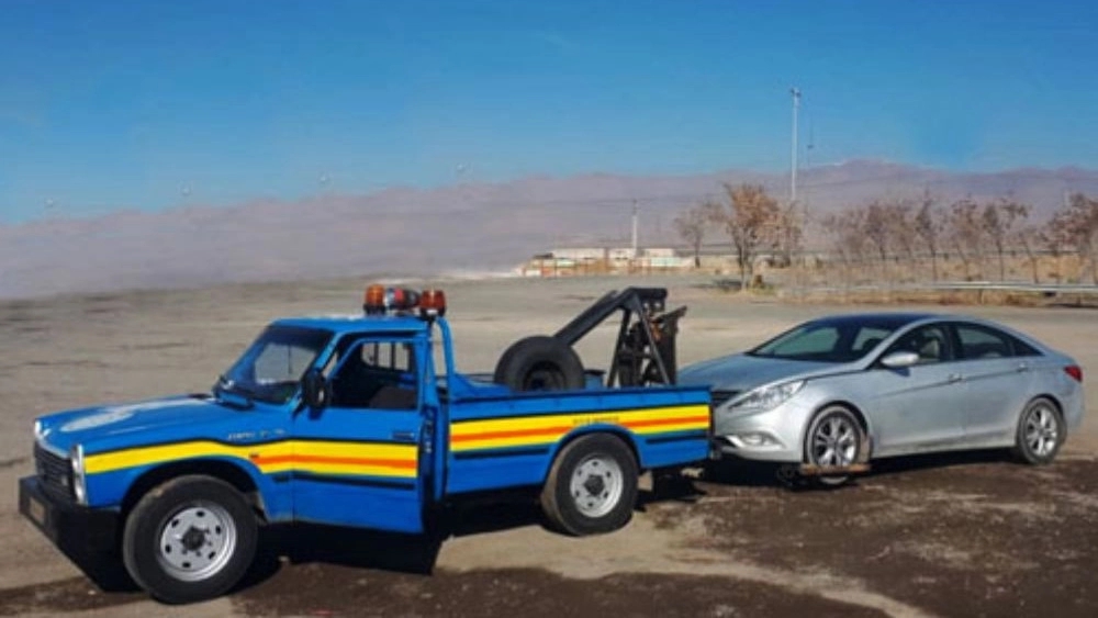Shabani car rescue, car transporter and tow truck on Haraz road in Mazandaran