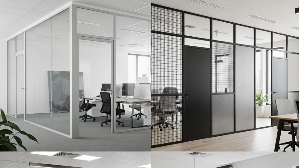 Price of glass, metal and office partition in Tehran