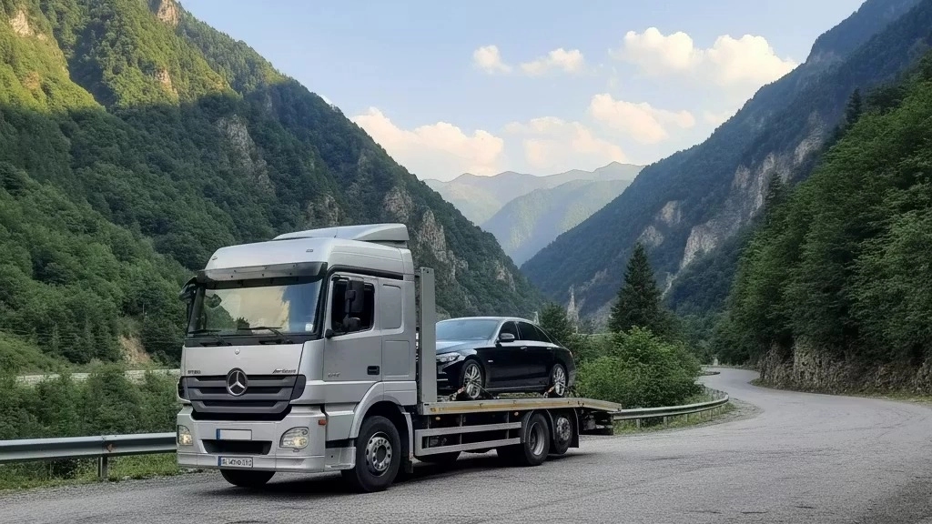 Towing and mobile mechanics on Haraz road