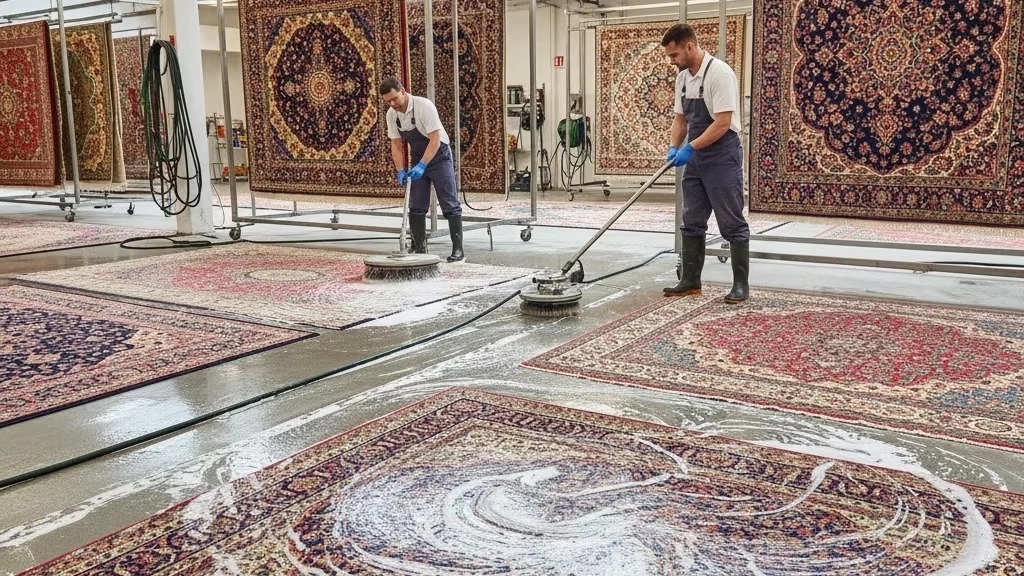The best Talesh and Astara carpet cleaners managed by Haj Hamid Nemati