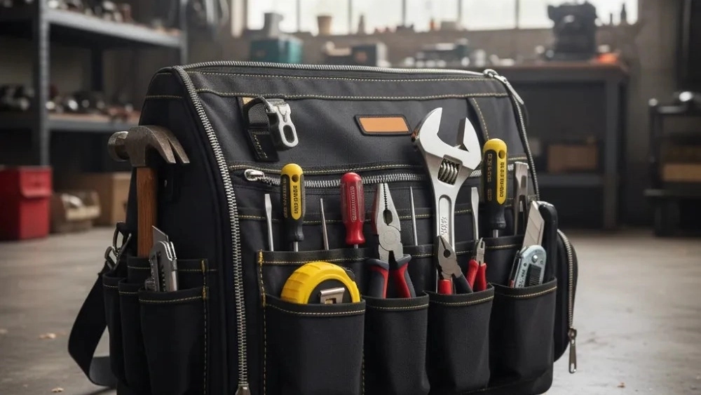 Production of Ryobi tool bag in Shahr-Quds, Tehran