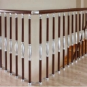 سياج الأمان، تصميم وتركيب سياج فولاذي ثابت بتصميم خشبي في تبريز