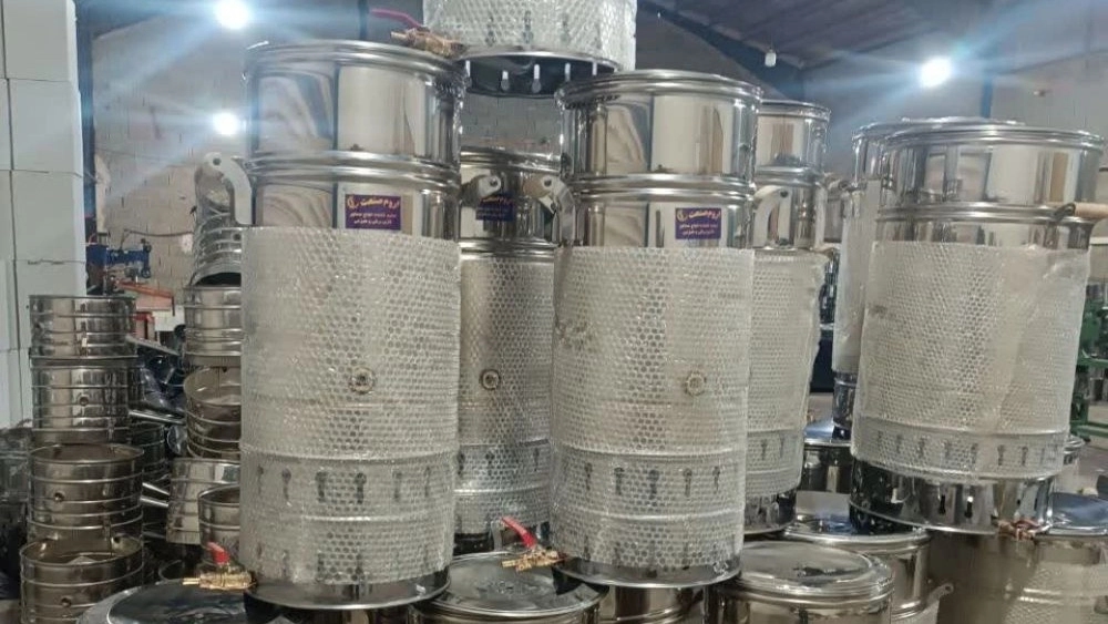 The production of all-steel barrel hiti gas samovars in Urmia