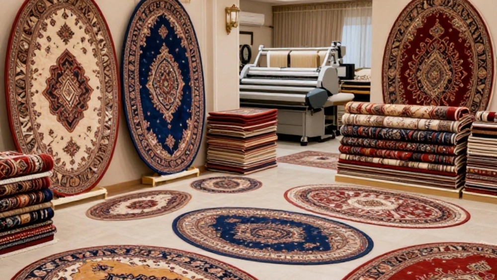Sabzevar'da her türlü oval kilim ve farklı ebatlarda kilim ve yastıkların üretim merkezi