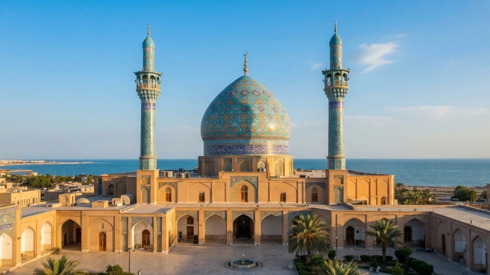 Construction of domes and garlands of mosques and imamzades in Bushehr