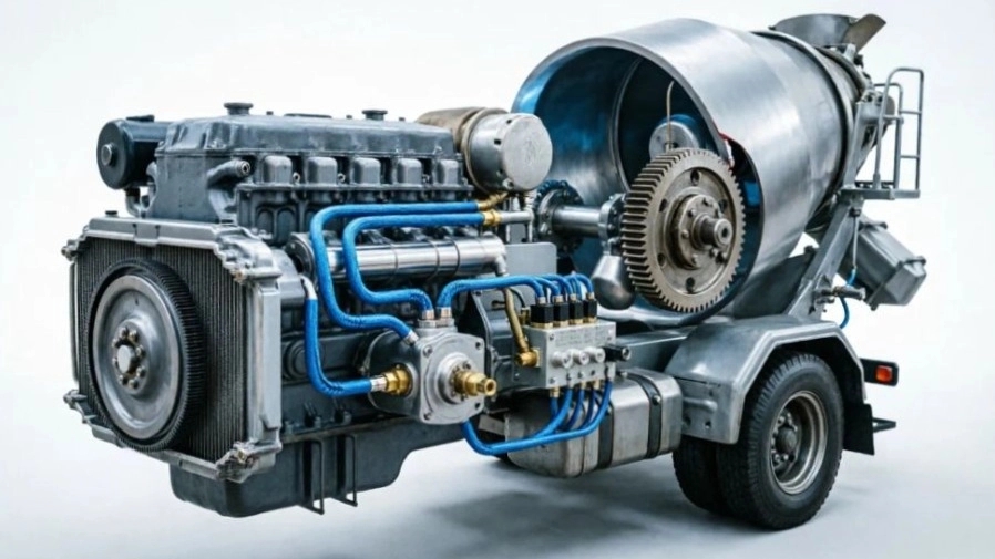 Truck mixer hydraulic system; The role of the Davits engine in performance and durability