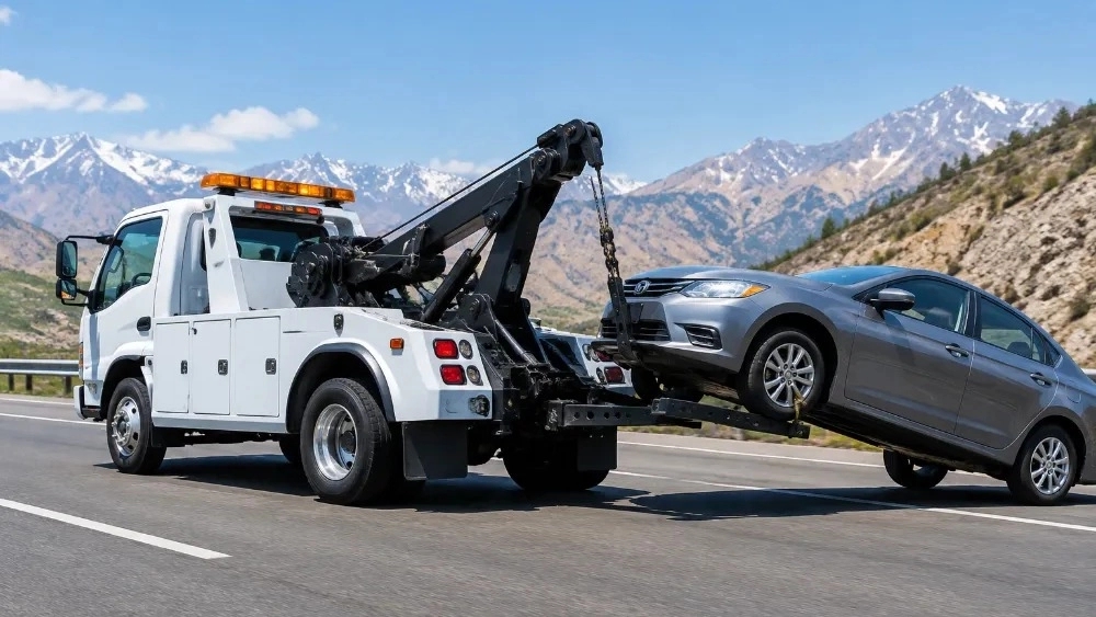 Transporting a car with a tow truck in Abek and Karaj