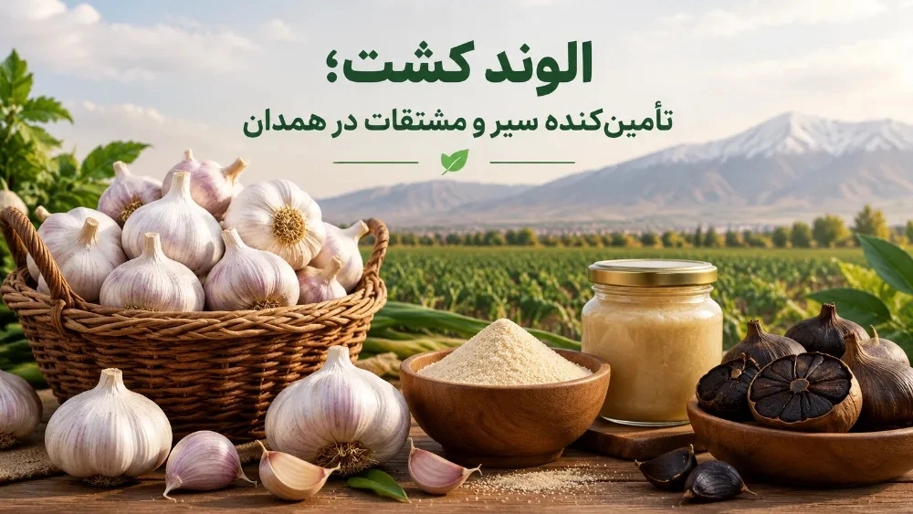 ألفاند كشت هو مورد للثوم ومشتقاته في همدان ألفاند كشت هو مورد للثوم ومشتقاته في همدان