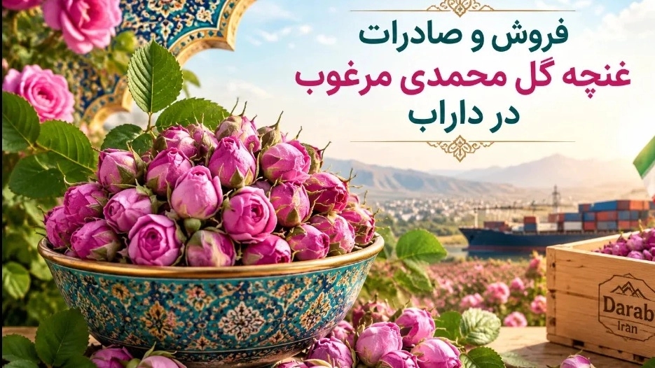 Sale and export of high-quality rose buds in Darab