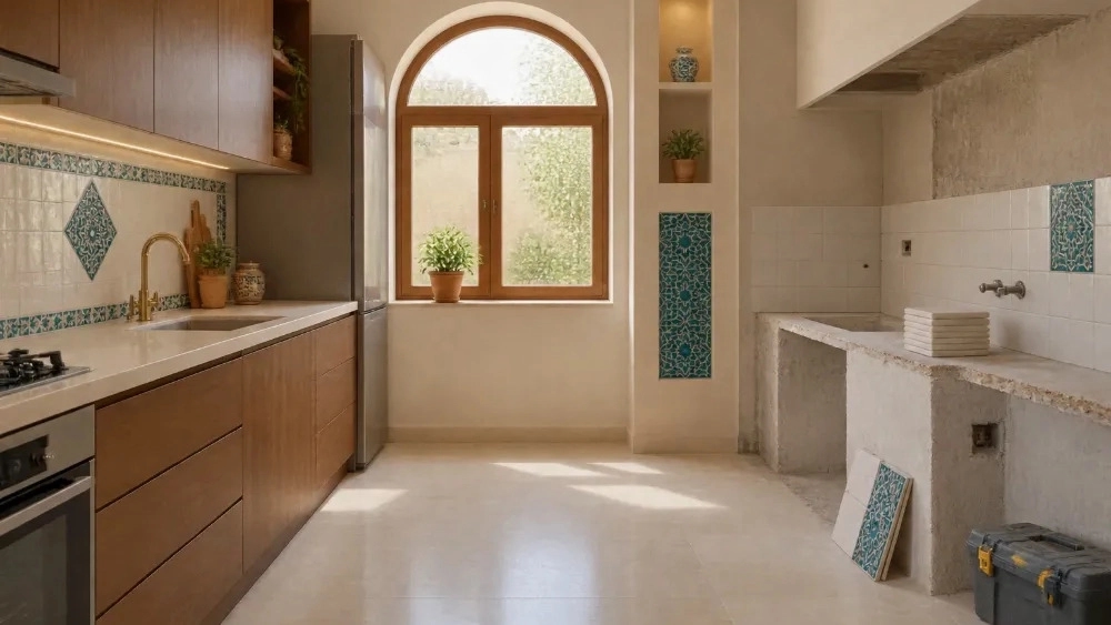 The cost of kitchen renovation in Kashan and its implementation steps The cost of kitchen renovation in Kashan and its implementation steps