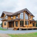Construction of wooden villas by Saro Engineering Company