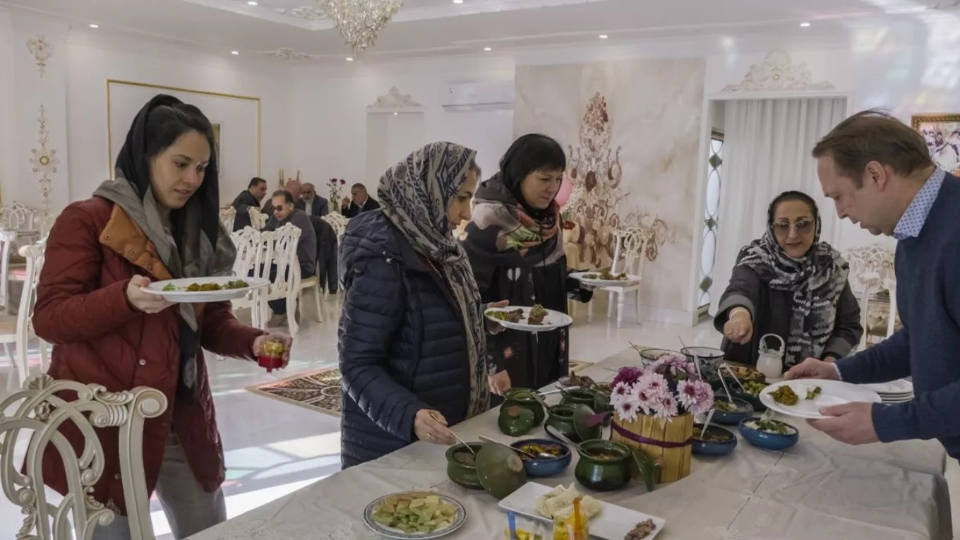 Restaurant and cafe of Hajieh Bani mansion in Fuman