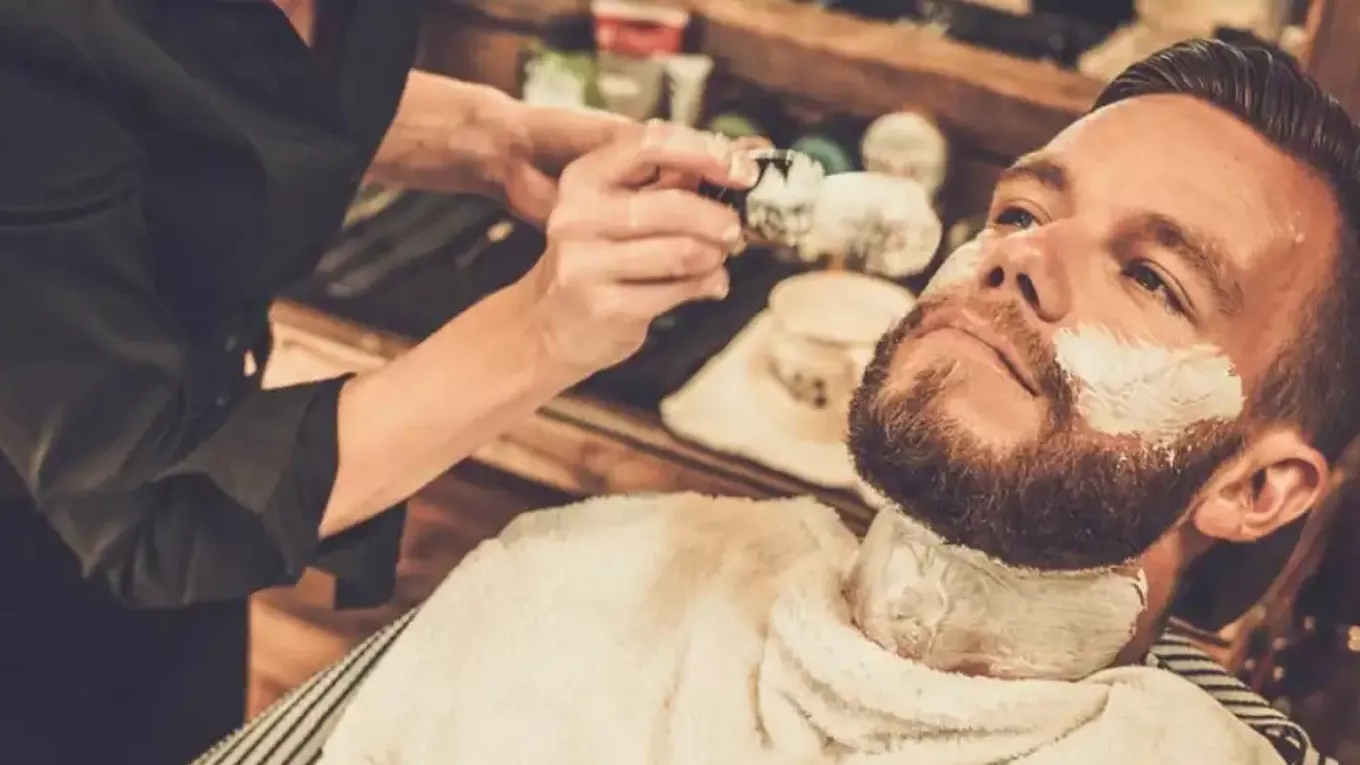 Care after men's face correction