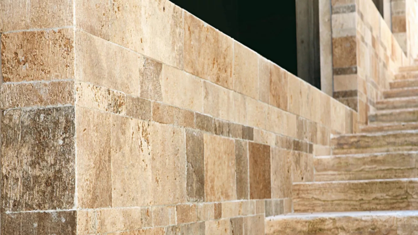 What is travertine stone?