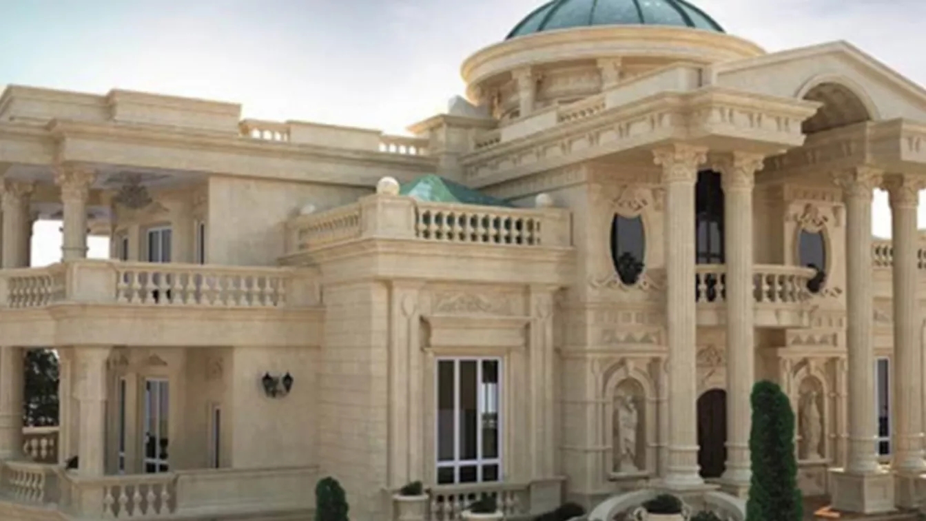 Application of travertine stone in building
