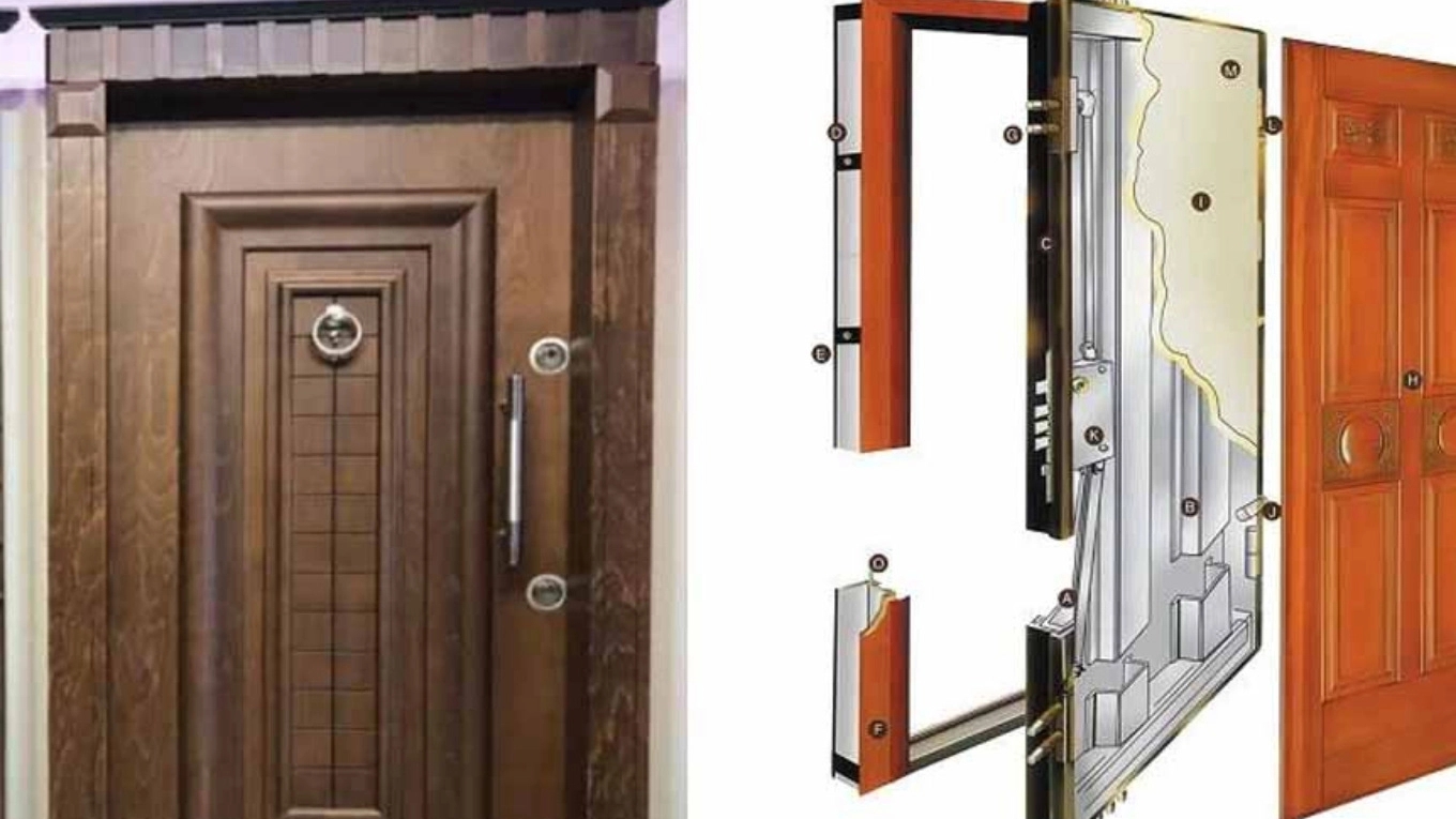 Anti-theft door components