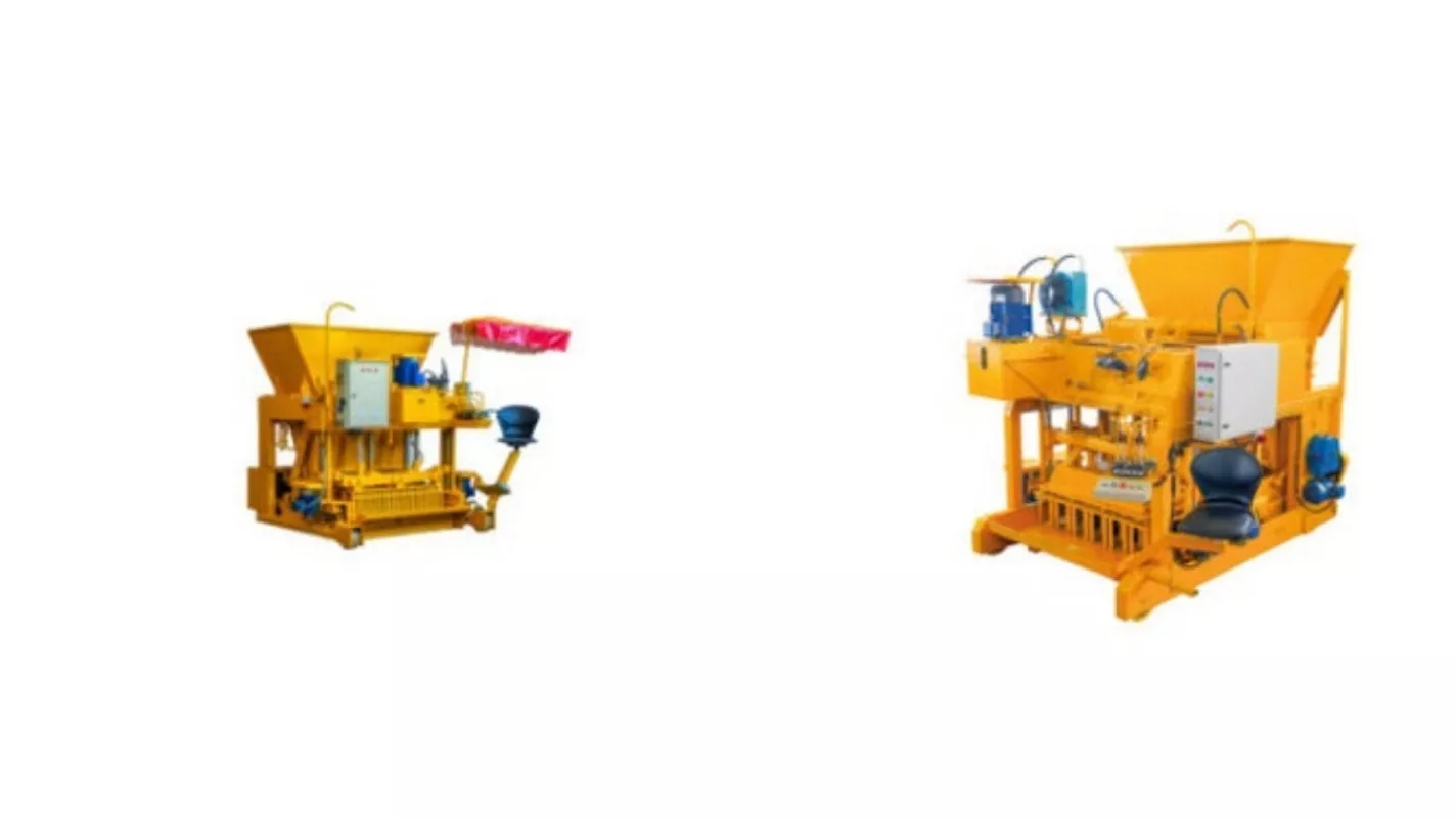 Machine equipment for concrete parts
