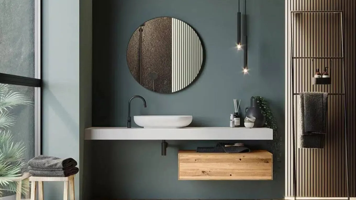 What is a cabinet vanity?