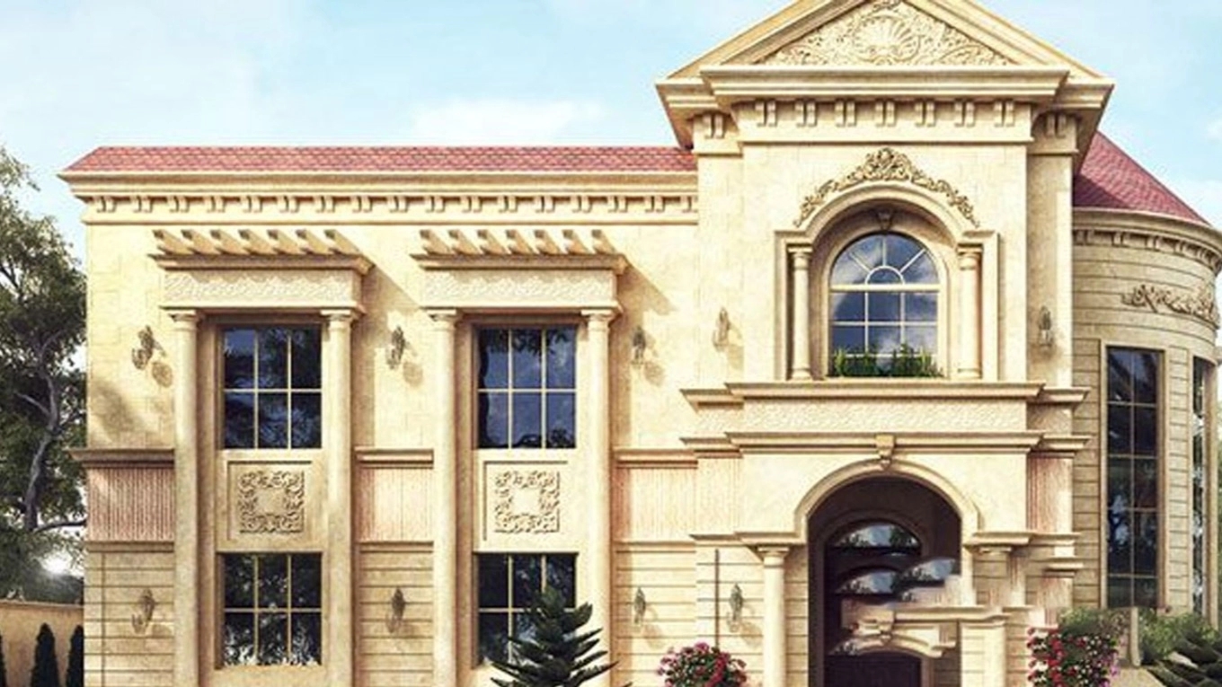 Implementation of Nadimi stone facade in Kamiyaran, Sanandaj