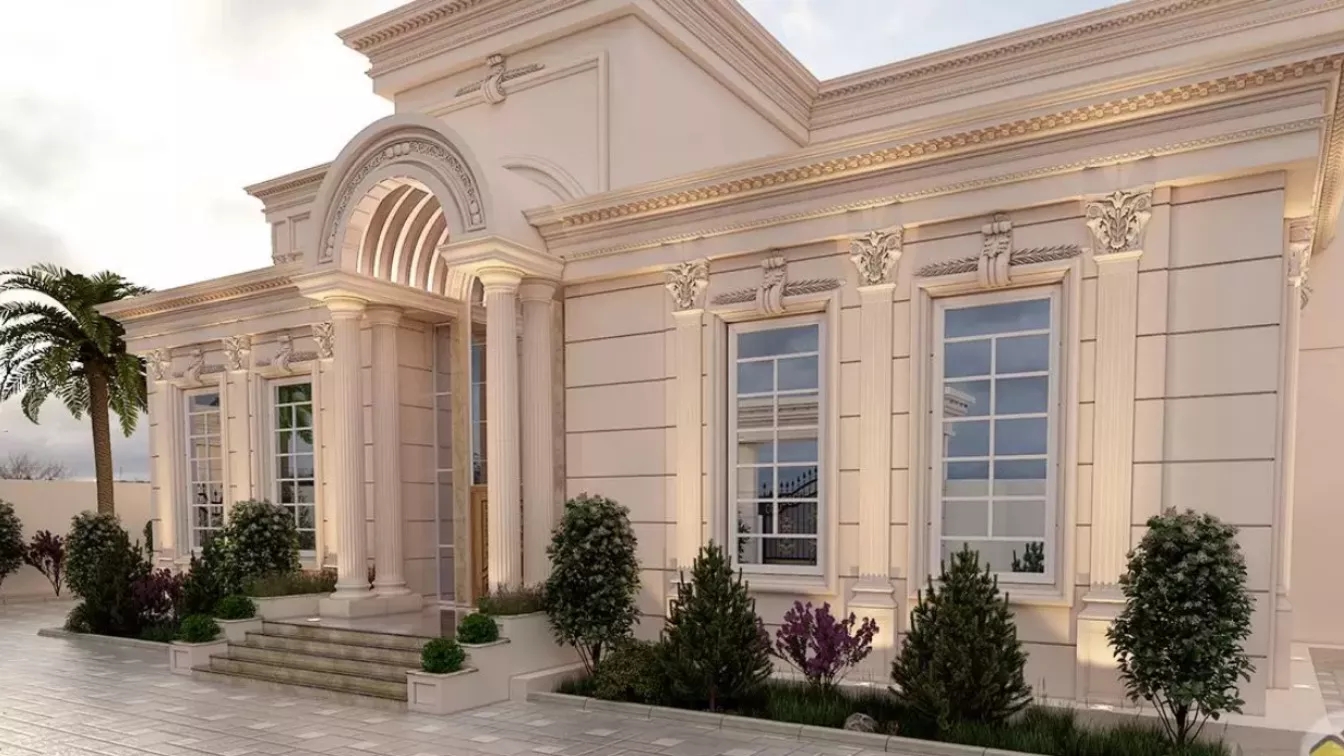 Features of artificial stone facade