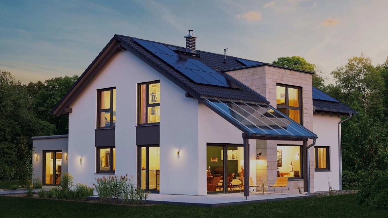 What is the design of the prefabricated villa?