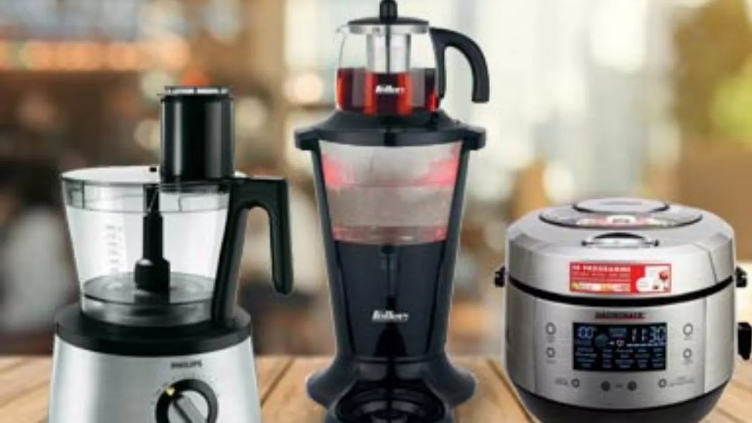 4 items of widely used kitchen appliances