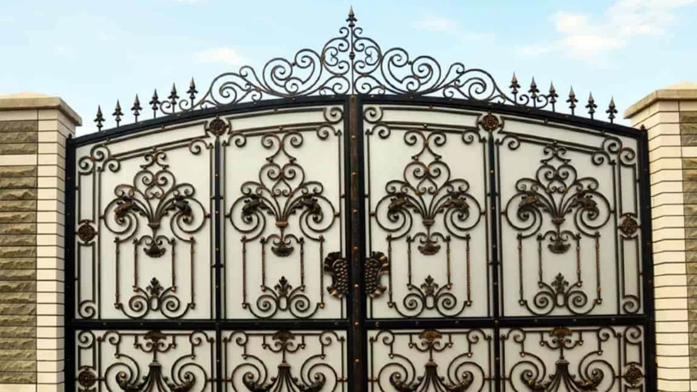 Metal garage door