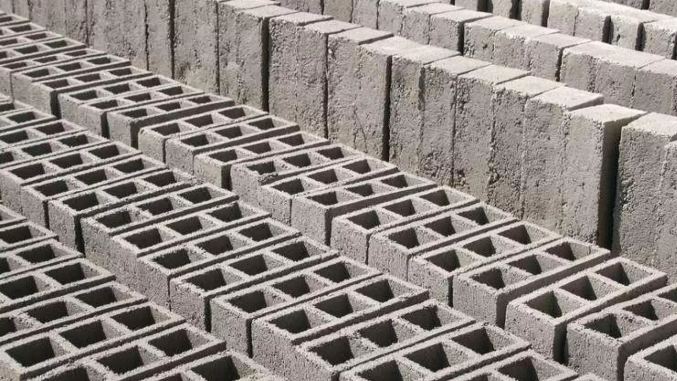 Cement block stone production process
