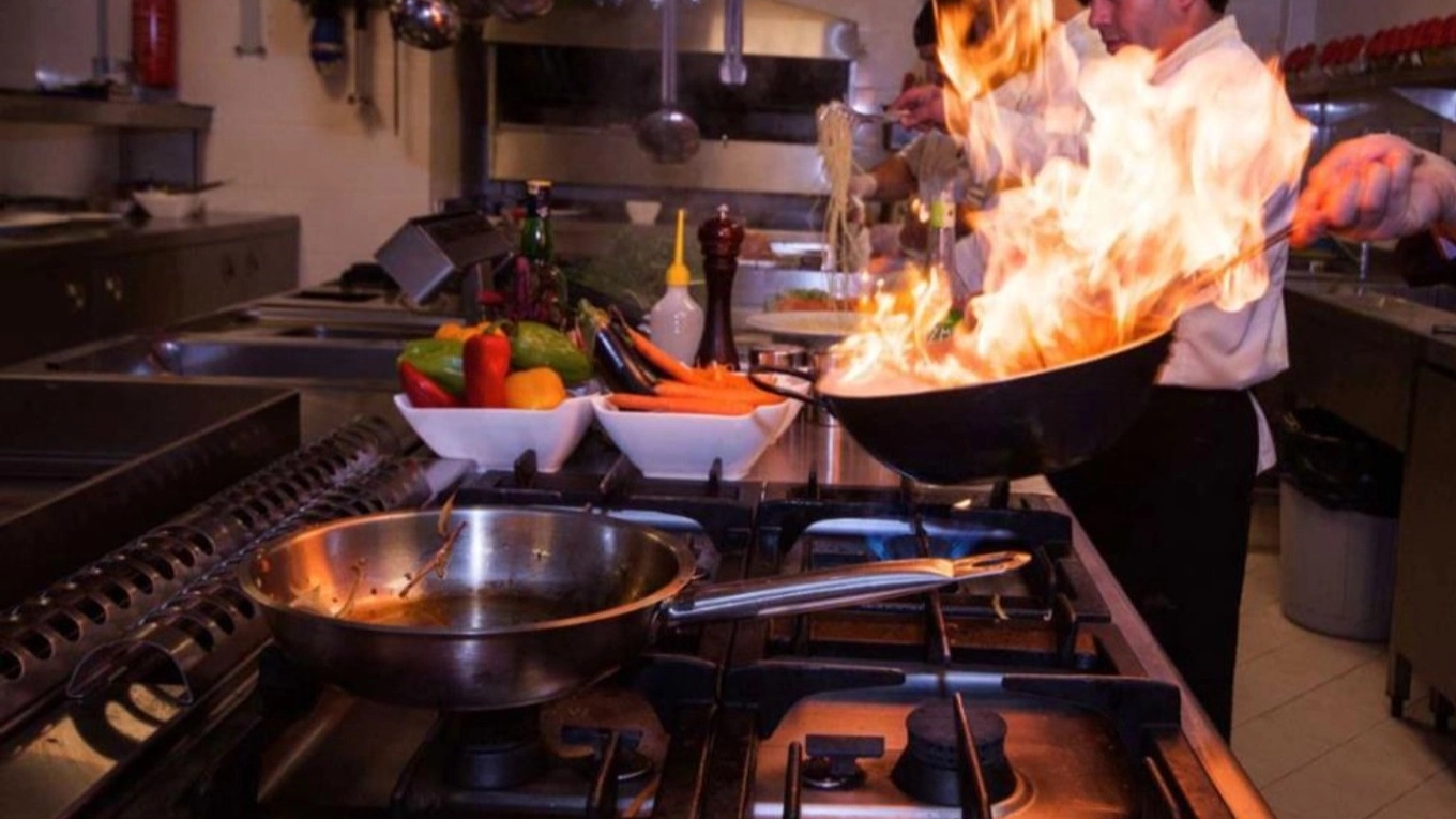 What does industrial kitchen equipment include?