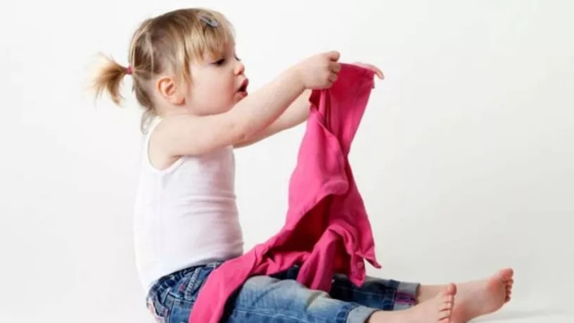 The points that the child cares about clothes