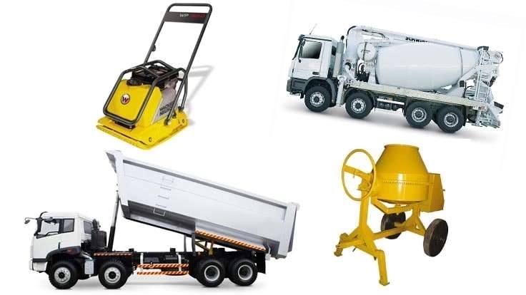 Types of construction machinery and their use