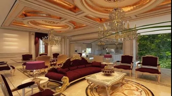 What is the use of patina work in interior decoration and building?