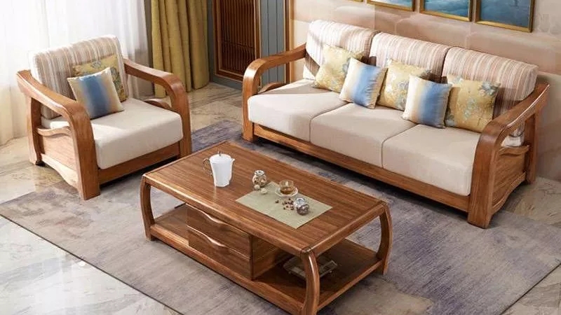 Detection of walnut wood in the sofa