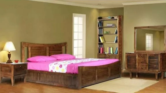 خرید سرویس خواب دو نفره چوبی