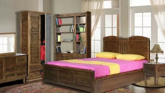خرید سرویس خواب دو نفره چوبی