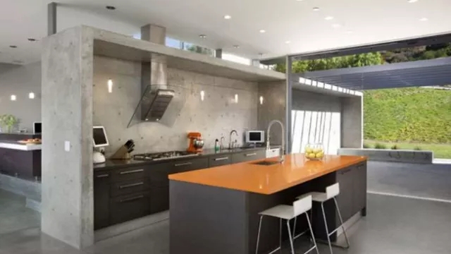 Internal exposed concrete