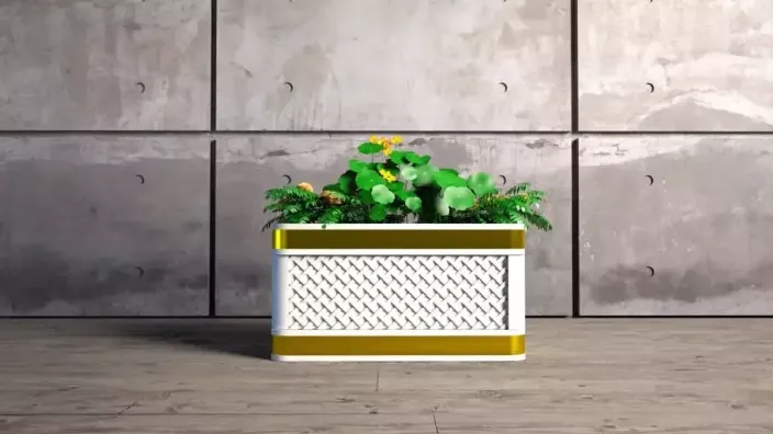 Concrete flower box