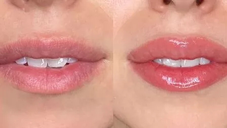 How is lip shading done?